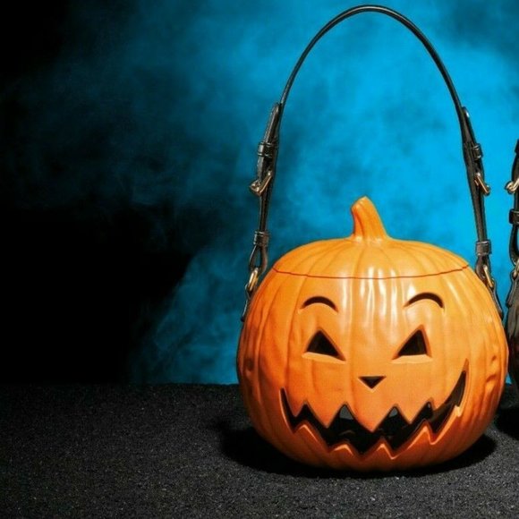 π SS20 Moschino Couture Jeremy Scott PUMPKIN ORANGE BAG HALLOWEEN *DEFECT*π - Picture 3 of 12